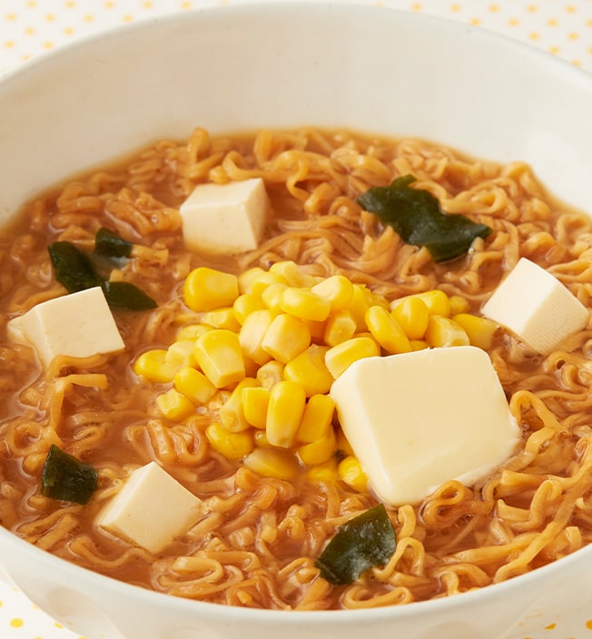 ECOアレンジメニュー！味噌汁で味噌バターラーメン