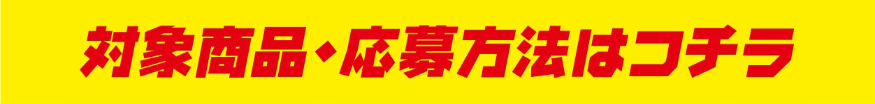 対象商品・応募方法はコチラ