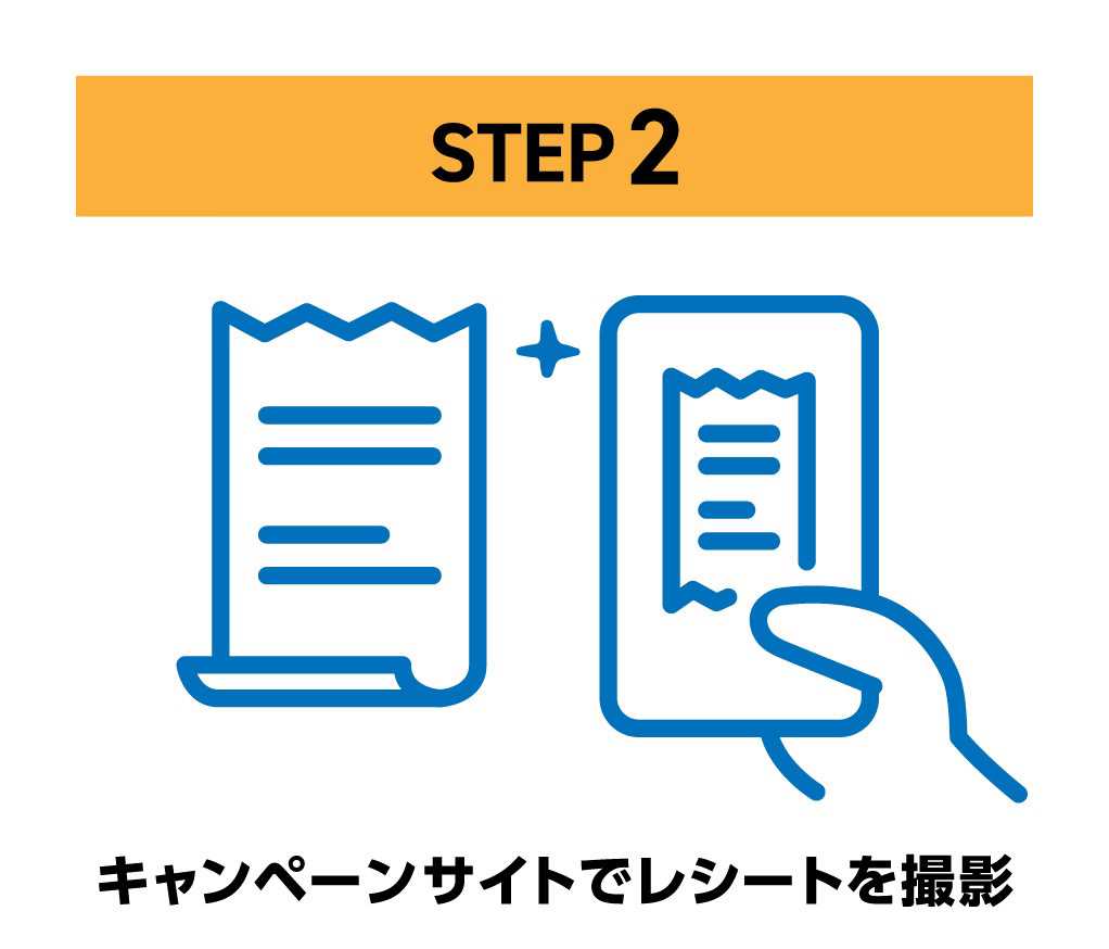 STEP 2 キャンペーンサイトでレシートを撮影
